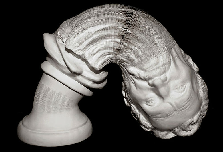 Bust of Michelangelo, Li Hongbo.