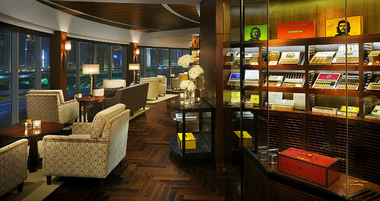 Cigar Bar The Address Downtown Dubai The Cigar Lounge.