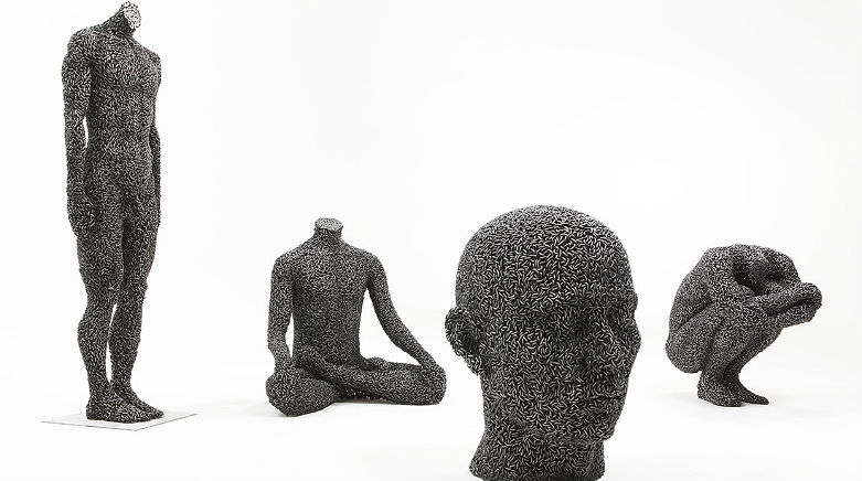 Young-Deok Seo chain art sculptures.