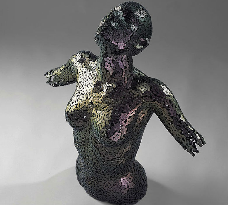 Young-Deok Seo chain art sculptures.