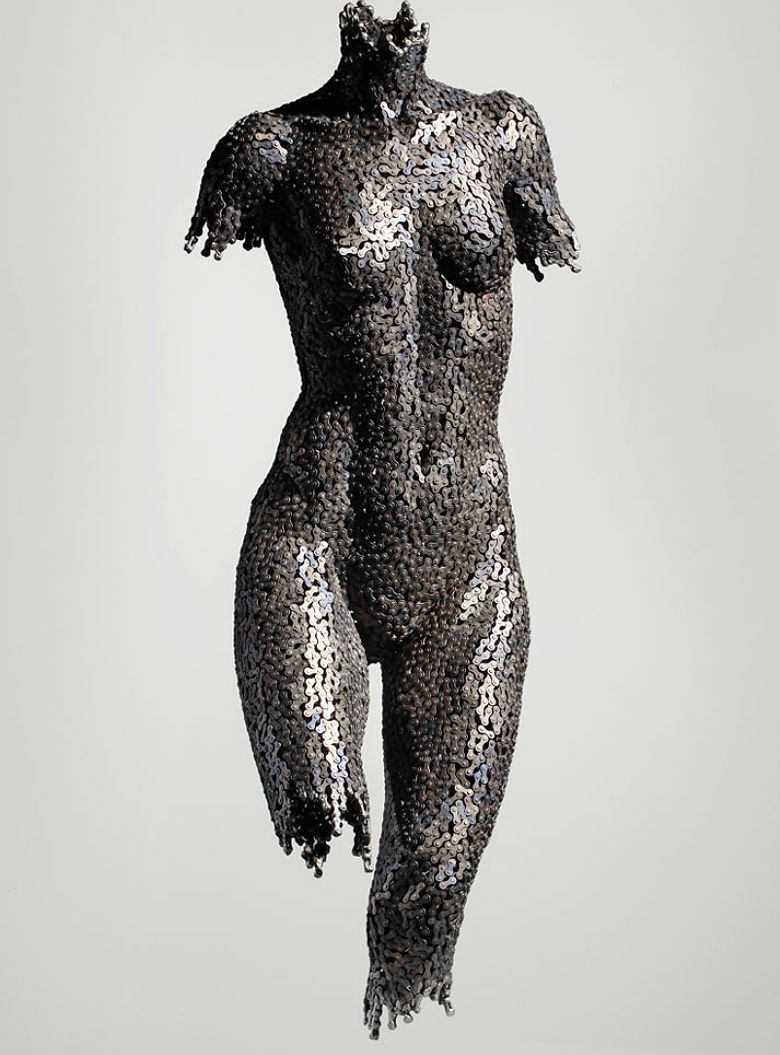 Young-Deok Seo chain art sculptures.