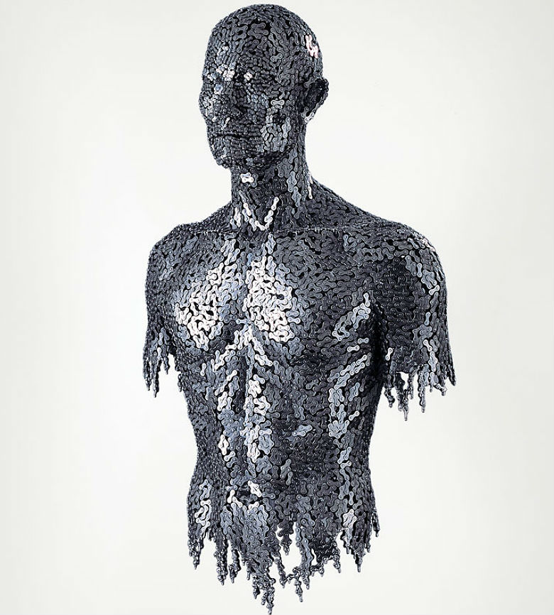 Young-Deok Seo chain art sculptures.