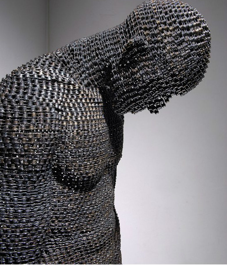 Young-Deok Seo chain art sculptures.