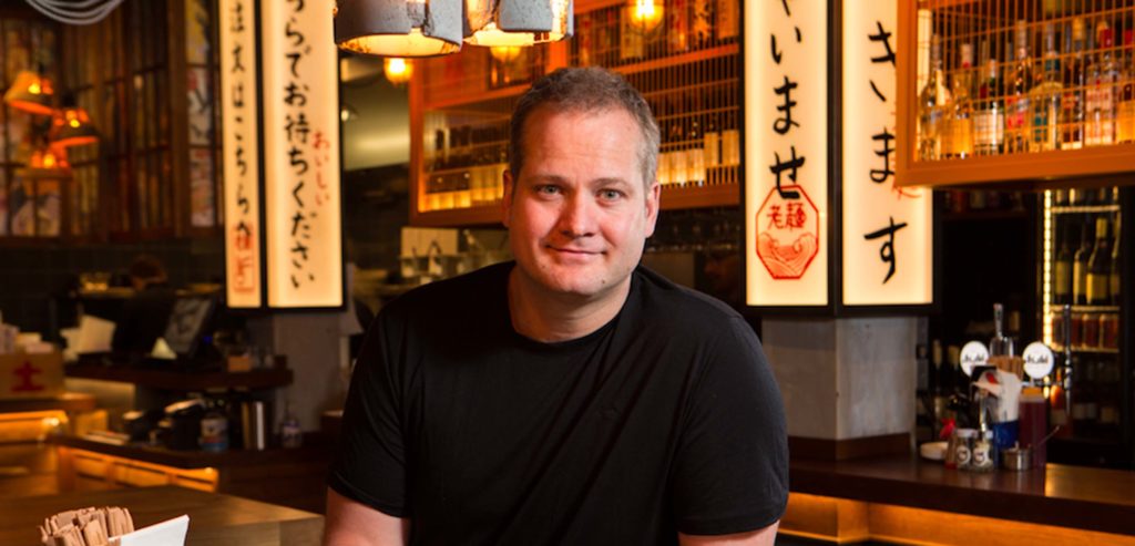 Ross Shonhan at Netsu restaurant in Mandarin Oriental Jumeira Dubai.