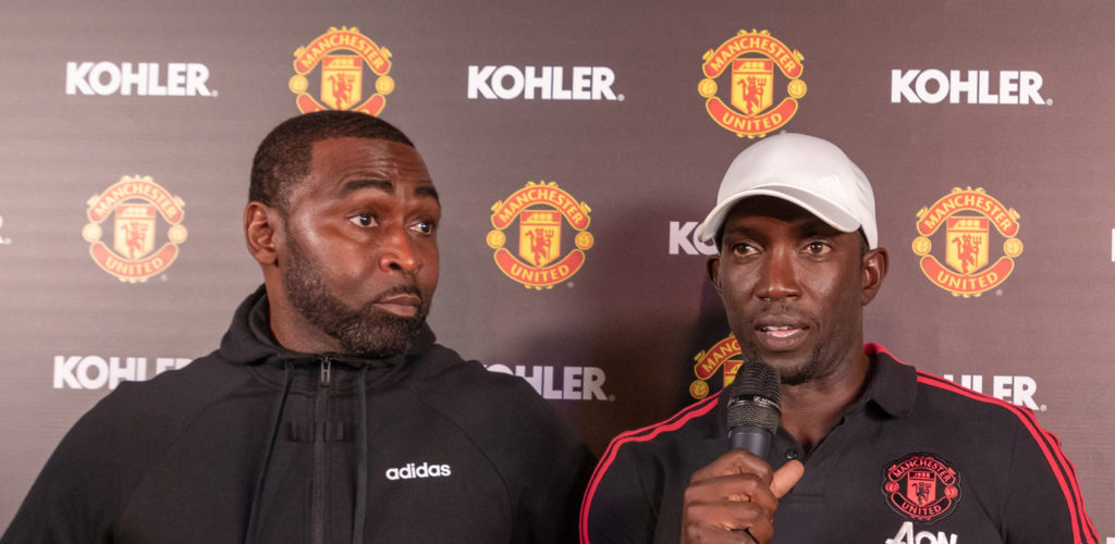 Manchester United legends Andrew Cole and Dwight Yorke