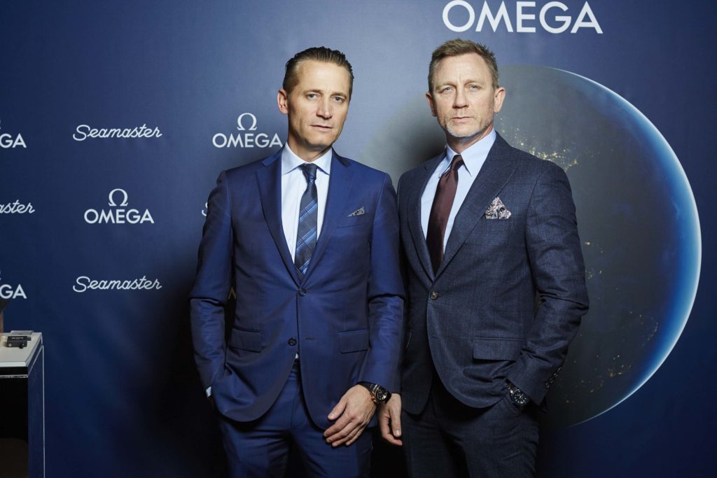 Raynald Aeschlimann and Daniel Craig.