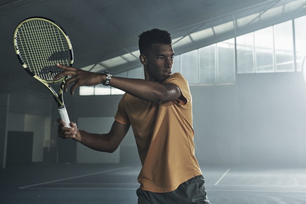 TAG Heuer ambassador Felix Auger Aliassime.