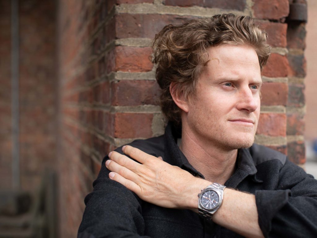 Cory Richards wears a watch by Vacheron Constantin.