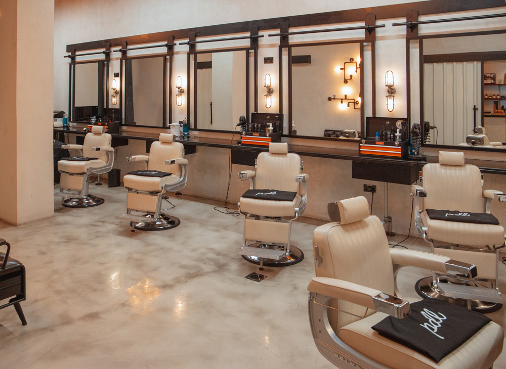 Interior of PDL coffee co. and barbershop.