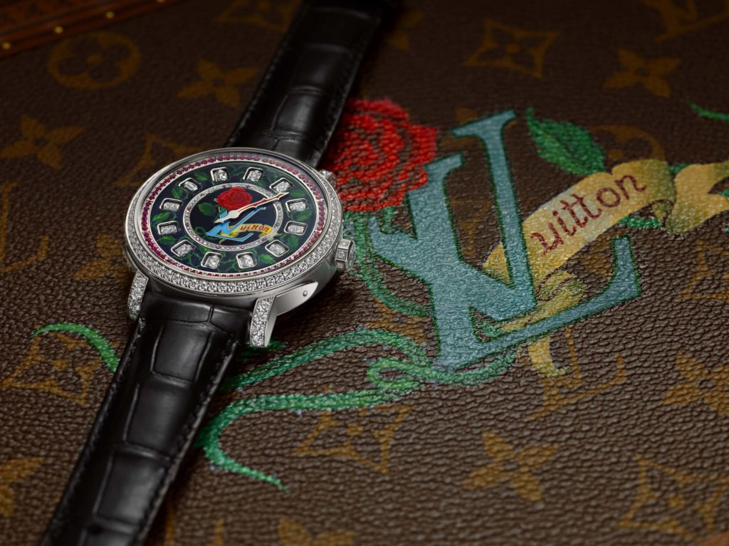 Louis Vuitton Escale Spin Time watch.