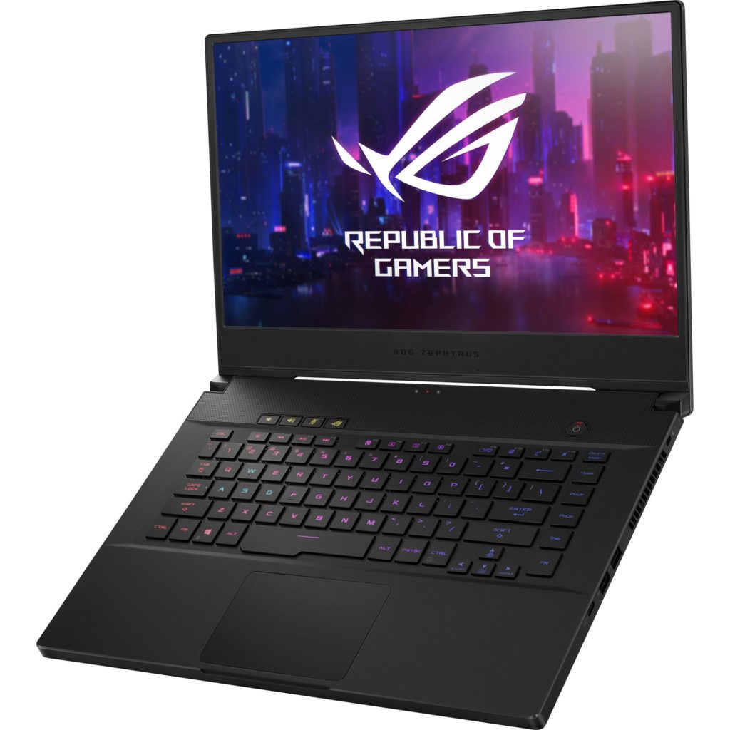 Asus ROG Zephyrus S GX502 on white background.
