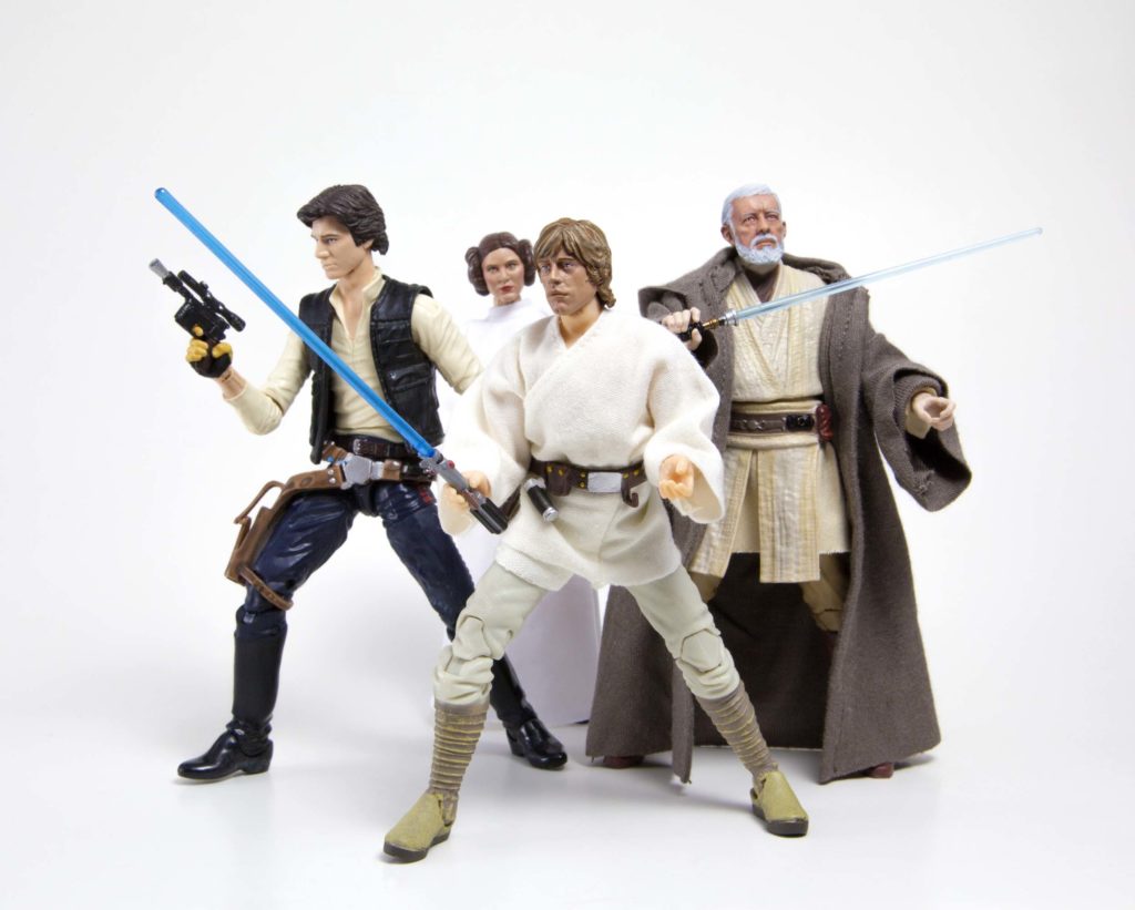 Star Wars action figures.