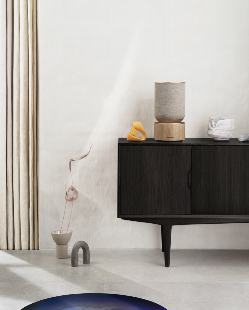 Beosound Balance speaker in a home setup.